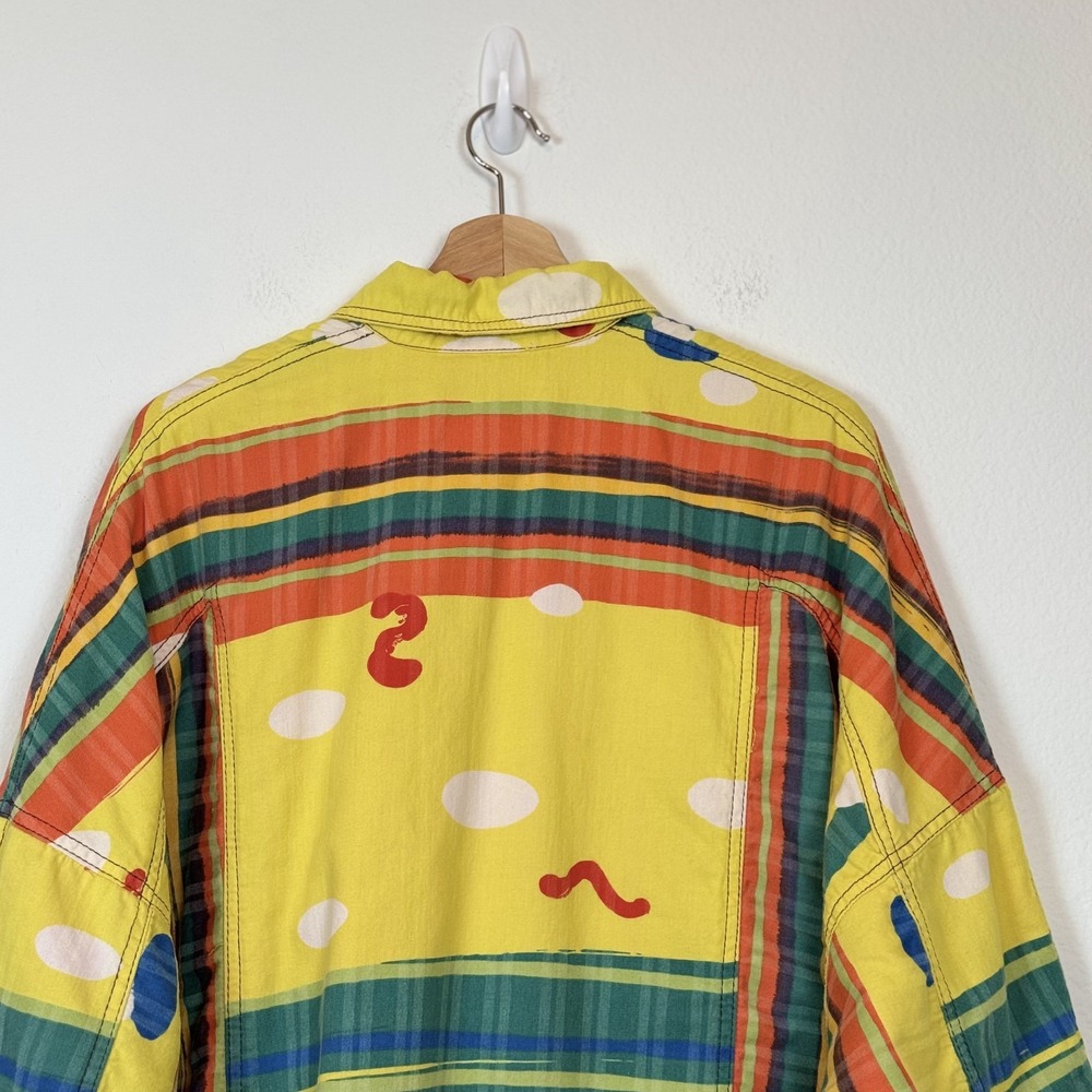 Vintage Gene Ewing BIS Color block Patchwork Wearable Flashy Art Jacket S Read - Picture 7 of 12